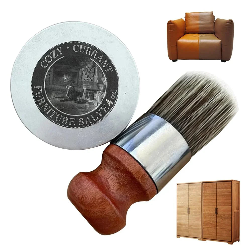 🔥¡45% DE DESCUENTO!🔻SalveGloss™ Reparador de Cuero y Muebles + Cepillo Aplicador