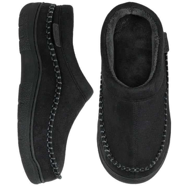 🎁Winter Sale 50% Off🎄Men's Non-Slip Warm Plush Wide Toes Slip-On Slippers
