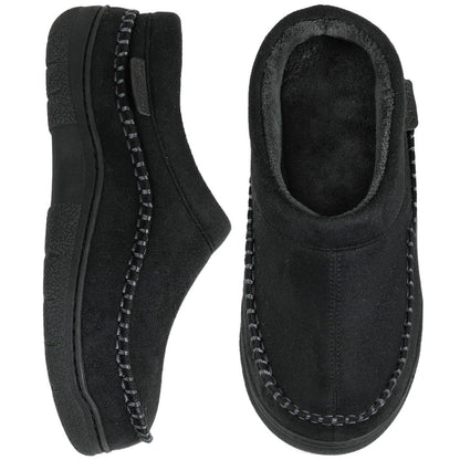 🎁Winter Sale 50% Off🎄Men's Non-Slip Warm Plush Wide Toes Slip-On Slippers