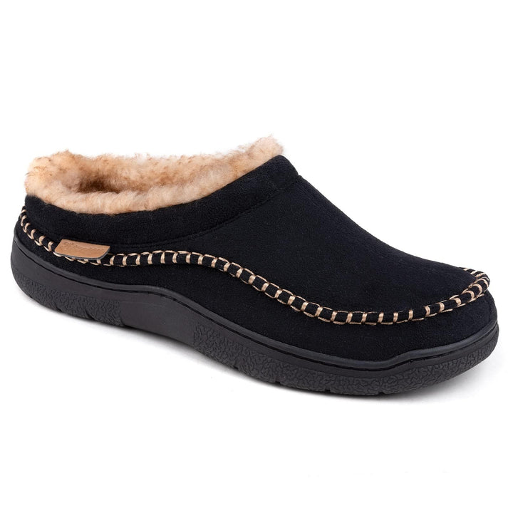 🎁Winter Sale 50% Off🎄Men's Non-Slip Warm Plush Wide Toes Slip-On Slippers