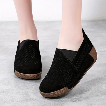 Primavera y verano 50% de descuento💝 Zapatos planos ortopédicos de plataforma para mujer, mocasines de cuero cómodos