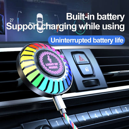 Luz ambiental LED RGB rítmica para coche con control por voz