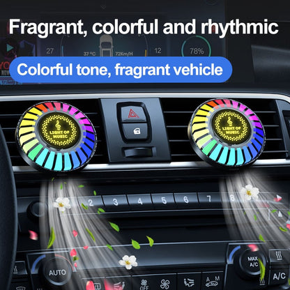 Luz ambiental LED RGB rítmica para coche con control por voz