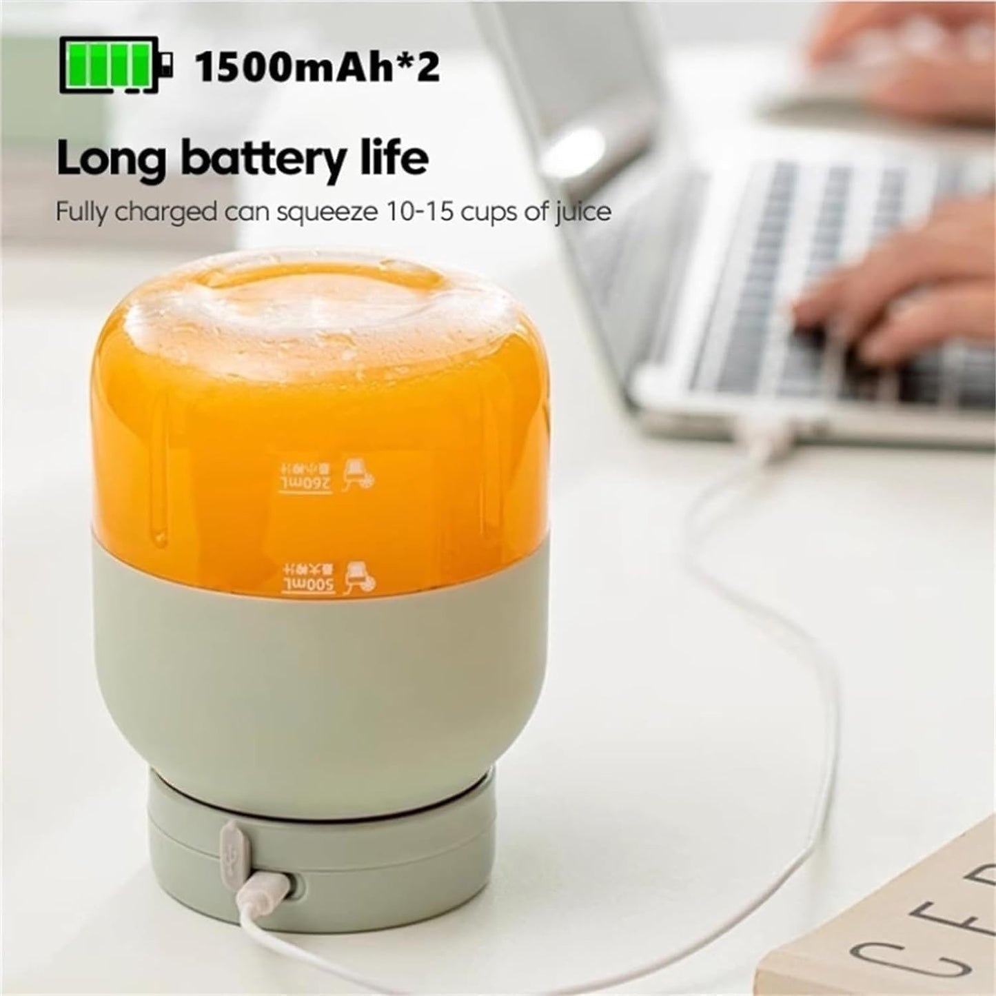 ⛱️Summer essentials 50% Off🥤Personal Blender for Smoothies & Shakes – Large Capacity Portable Juicer Cup | Travel, Gym, Office Friendly