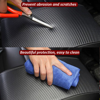 Funda protectora de fibra de carbono para reposabrazos central de coche 