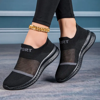 Last day 50% Off💕 Women's Breathable Summer Slip-On Sneakers - Lightweight Casual Shoes with Ergonomic Arch Support
