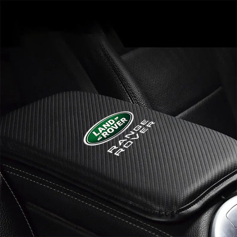 Funda protectora de fibra de carbono para reposabrazos central de coche 