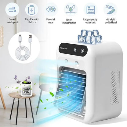 Summer Sale 50% Off🎁 Portable Air Conditioners, 3-In-1 Cooling Fan with 2-Speed Mist Fan