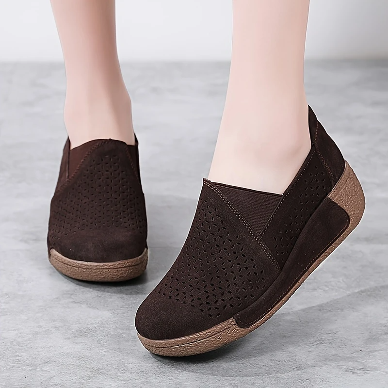 Primavera y verano 50% de descuento💝 Zapatos planos ortopédicos de plataforma para mujer, mocasines de cuero cómodos