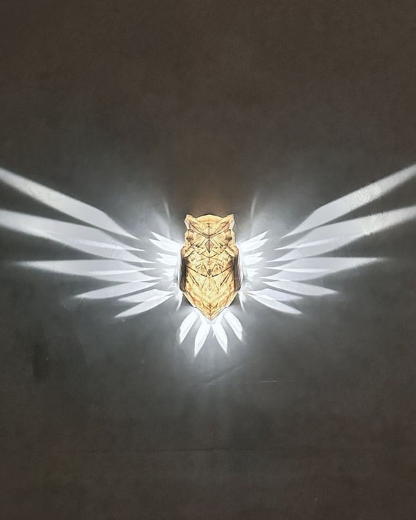 Lámpara de pared de águila calva 