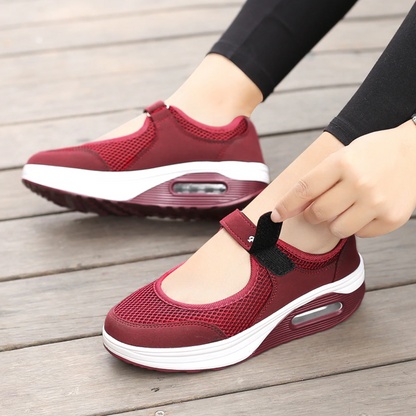 Zapatos anchos de enfermera para caminar para mujer 