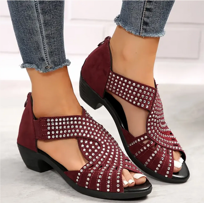 🔥Last Day Promotion 70% OFF🔥 Orthopedic Low Heel Cut-Out Sandals