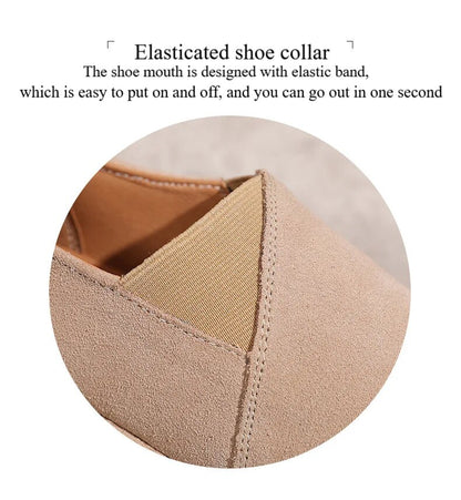 Primavera y verano 50% de descuento💝 Zapatos planos ortopédicos de plataforma para mujer, mocasines de cuero cómodos