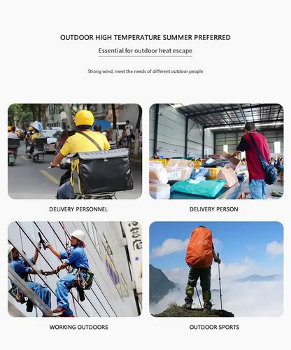 Summer Sale 50% Off🔥 2025 Smart AI Long-lasting Battery Powerful Portable Waist Clip Fan, Wearable Hanging Neck Fan