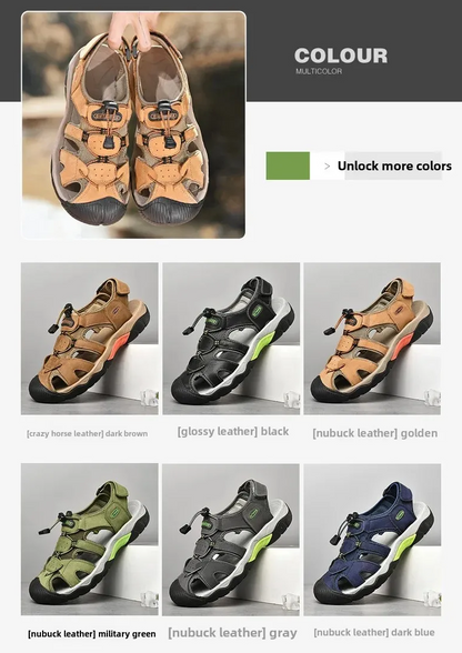 Early Summer Sale 50% Off💝 Plus Size Summer Casual Outdoor Orthopedic Slip-on Shoes, Summer Hiking Sandals