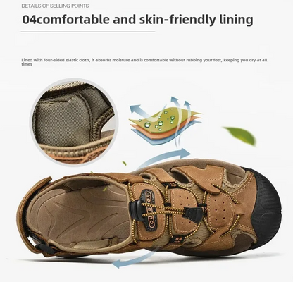 Early Summer Sale 50% Off💝 Plus Size Summer Casual Outdoor Orthopedic Slip-on Shoes, Summer Hiking Sandals