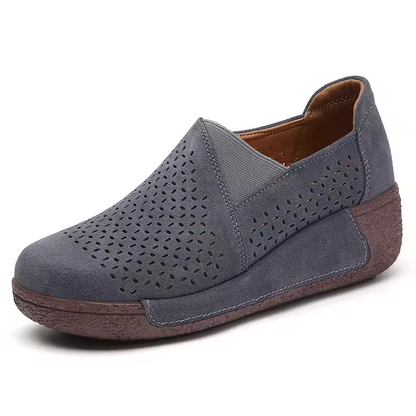 Primavera y verano 50% de descuento💝 Zapatos planos ortopédicos de plataforma para mujer, mocasines de cuero cómodos