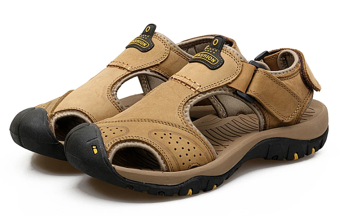 On This Week Sale off 50%🔥 Men's Outdoor Leather Orthopedic Summer Sandals