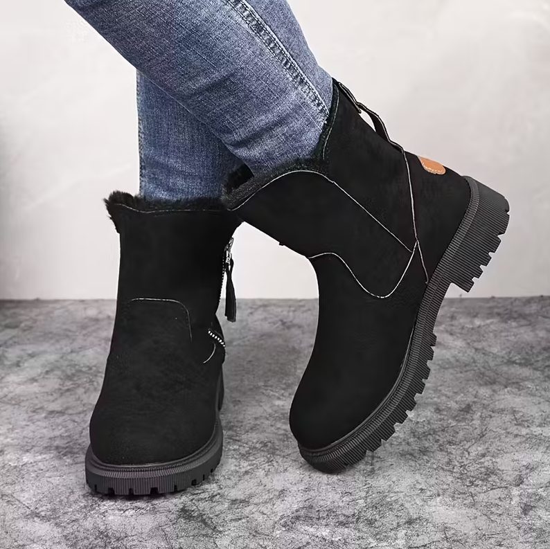 🎄Early Christmas Sale 50%❤️ CozyStep™ Orthopedic Fur-Lined Ankle Boots for Fall & Winter