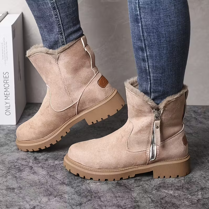 🎄Early Christmas Sale 50%❤️ CozyStep™ Orthopedic Fur-Lined Ankle Boots for Fall & Winter