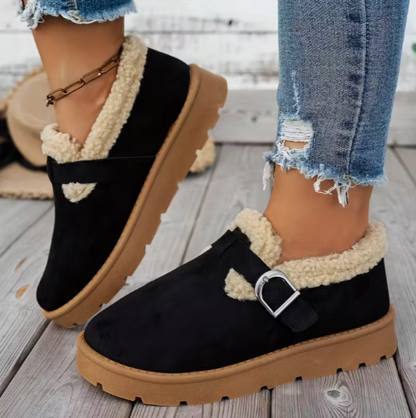 Cozy Orthopedic Winter Slip-on – Warm Lined Slip-On Comfort Shoes