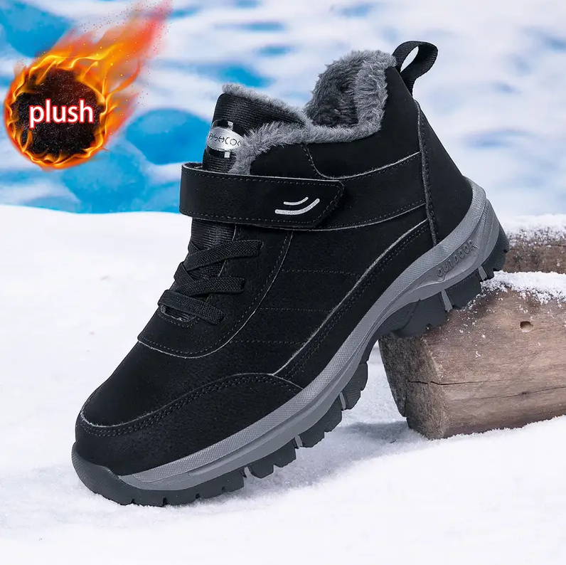 Orthopedic Winter Warm Boots – Waterproof, Plush Lining & Arch Support Comfort