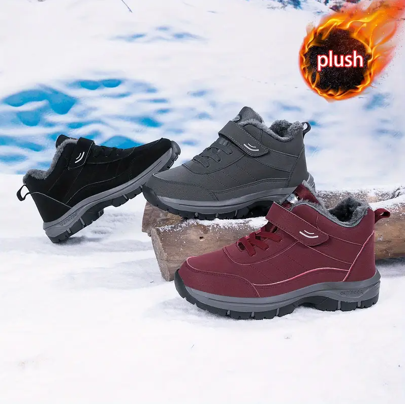 Orthopedic Winter Warm Boots – Waterproof, Plush Lining & Arch Support Comfort