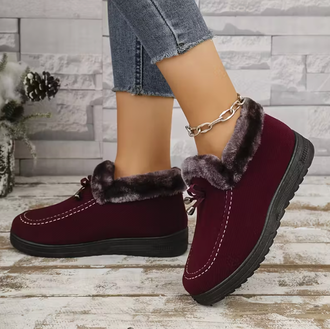 Fall Comfort Sale 50% Off❤️ CozyStep™ Women’s Orthopedic Fur-Lined Slip-On Shoes