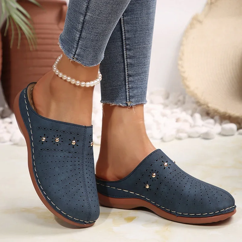 Summer Sale 50% Off❤️ Women’s Cloud Comfort Orthopedic Mule Slippers