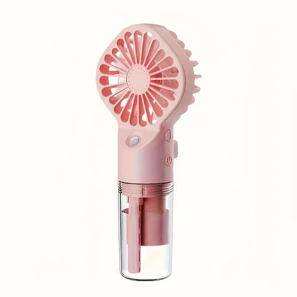🔥Summer Sale 50% Off ❄️2-in-1 Handheld Portable Spray Mist Fan with USB Rechargeable