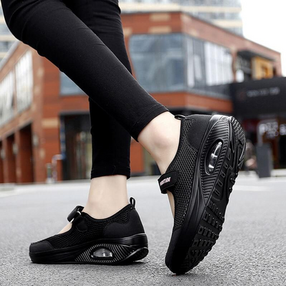 Zapatos anchos de enfermera para caminar para mujer 