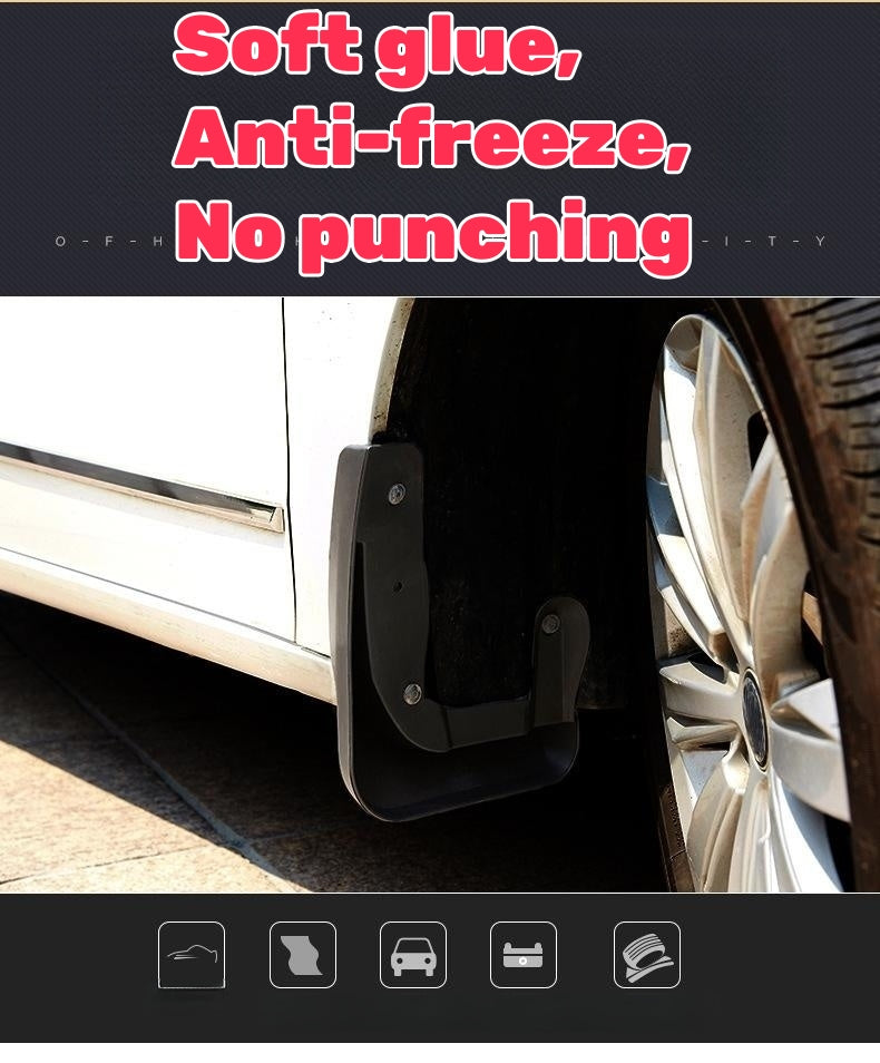 Guardabarros de pintura para coche con protección antisedimentos (4 unidades)
