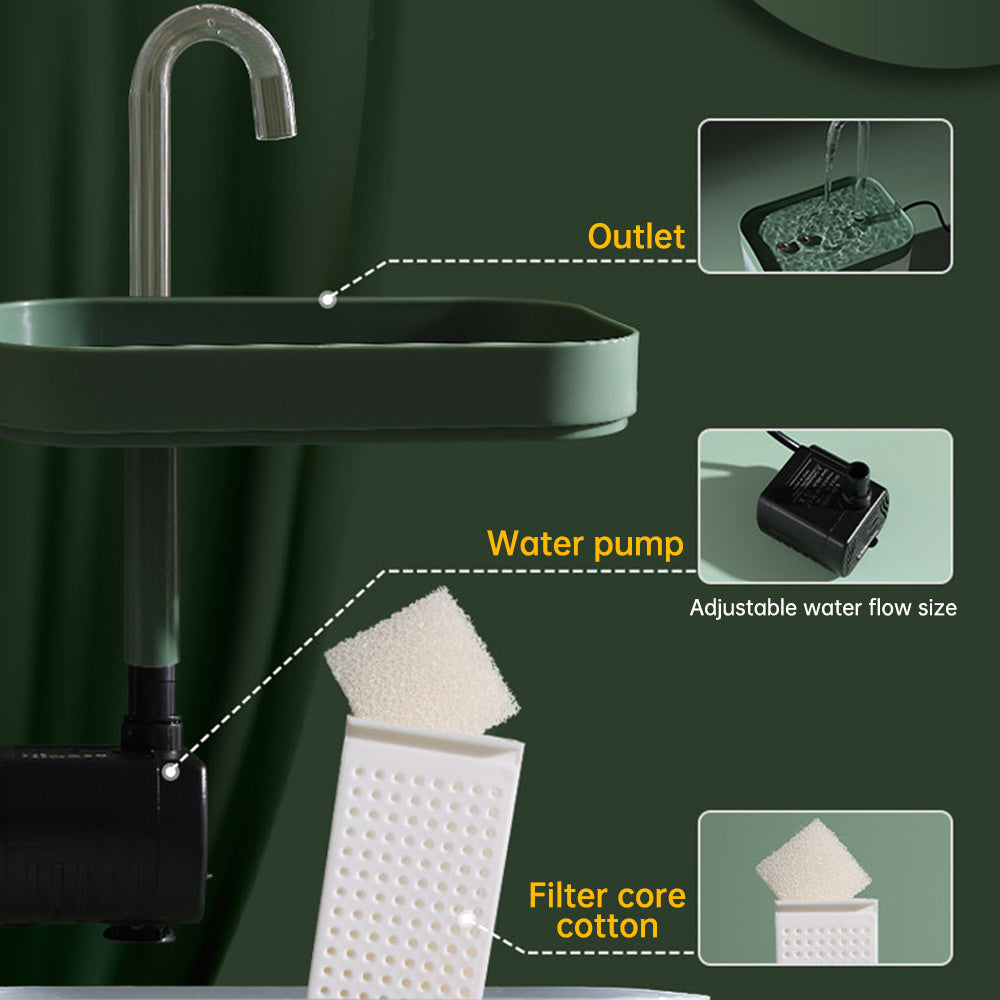 Fuente de agua automática para perros y gatos de interior 