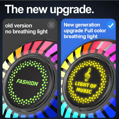 Luz ambiental LED RGB rítmica para coche con control por voz