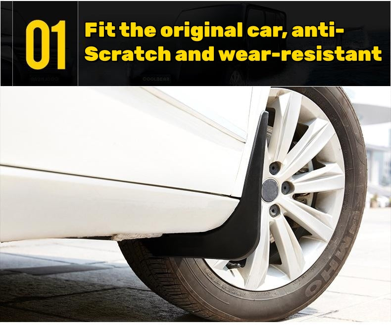 Guardabarros de pintura para coche con protección antisedimentos (4 unidades)