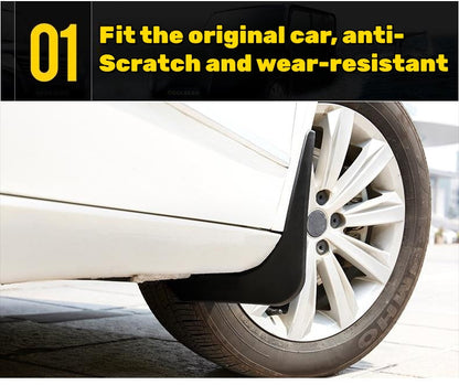 Guardabarros de pintura para coche con protección antisedimentos (4 unidades)