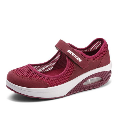 Zapatos anchos de enfermera para caminar para mujer 